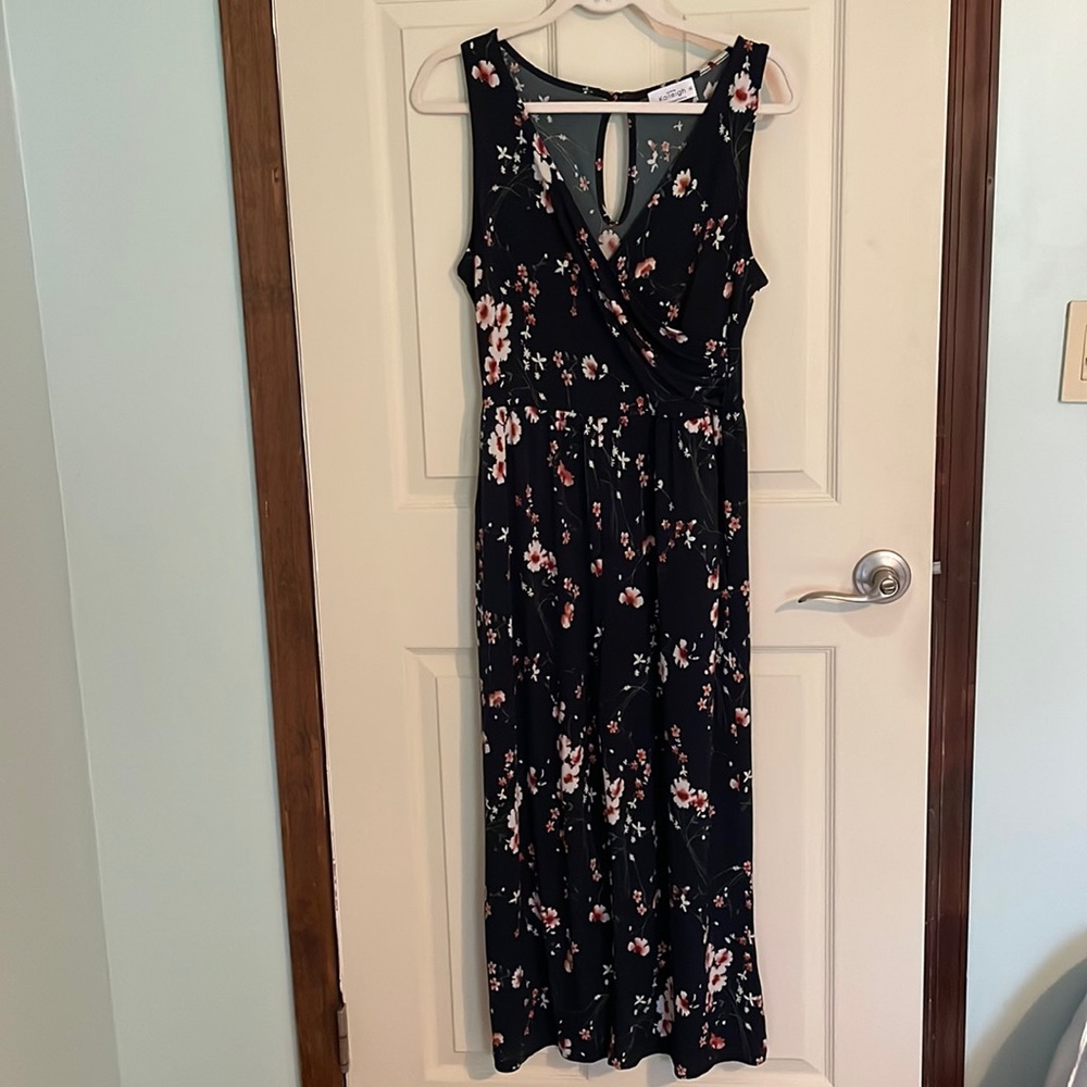 Kaileigh black pink white green jumpsuit